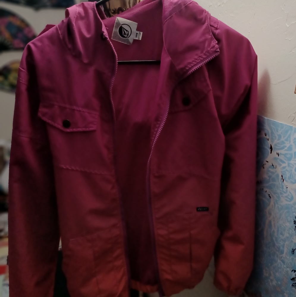 Pink and Orange Ombre Volcom Jacket S